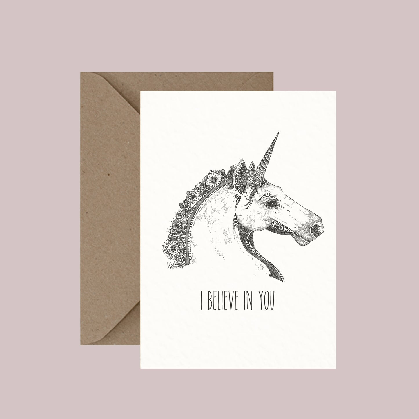 I Believe In You - Pun Greeting Card