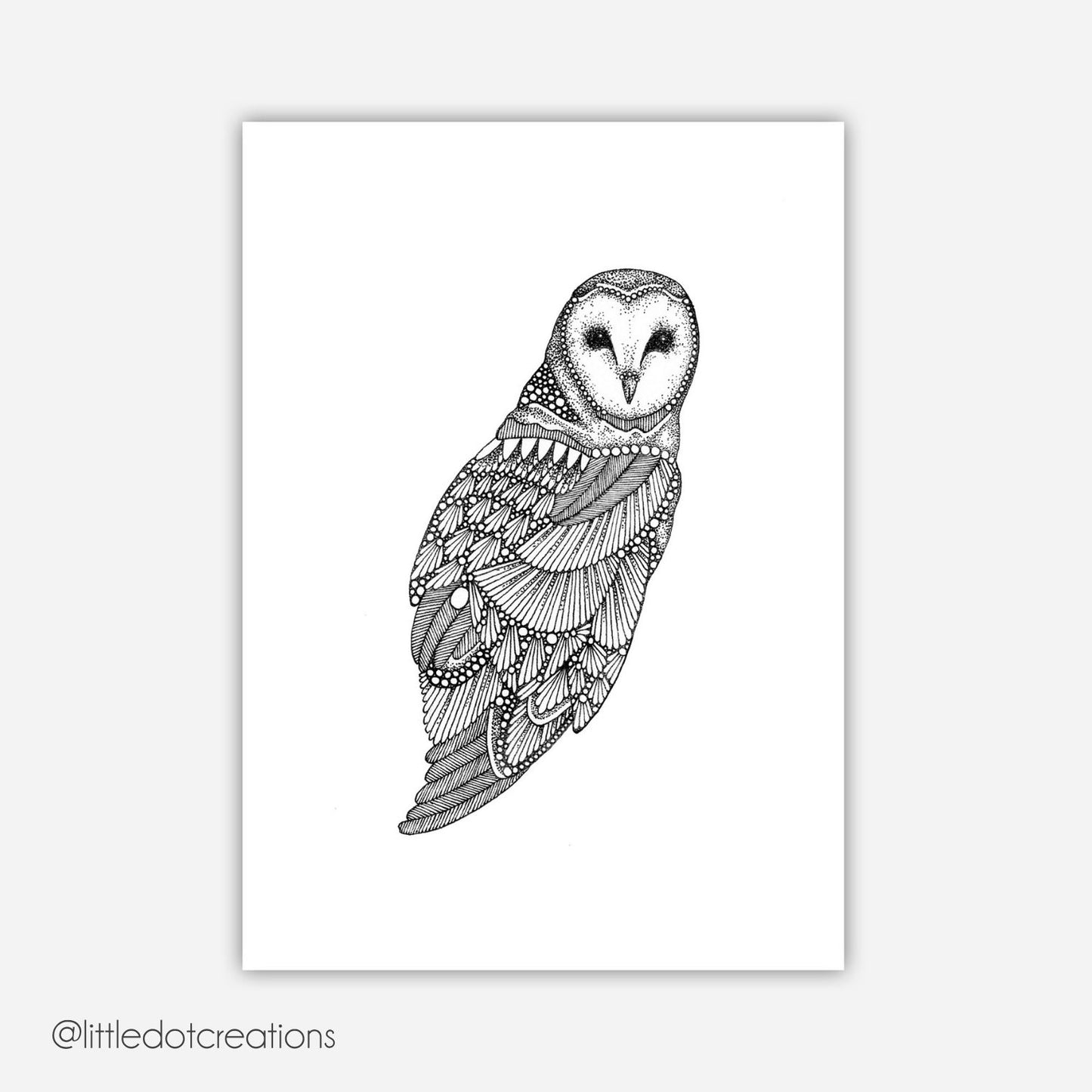 A6 Print - Barn Owl