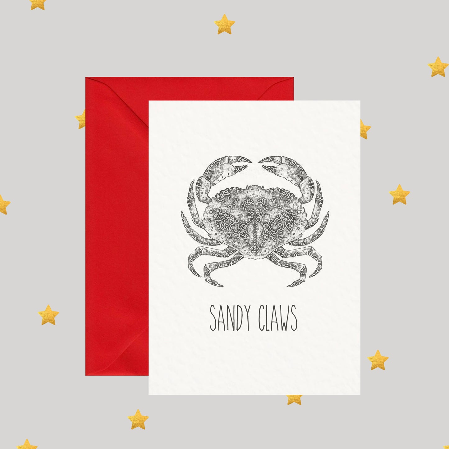 Sandy Claws - Pun Greeting Card