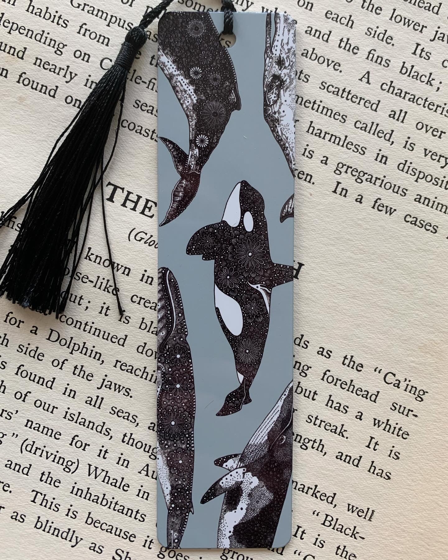 Art Bookmark - Whales