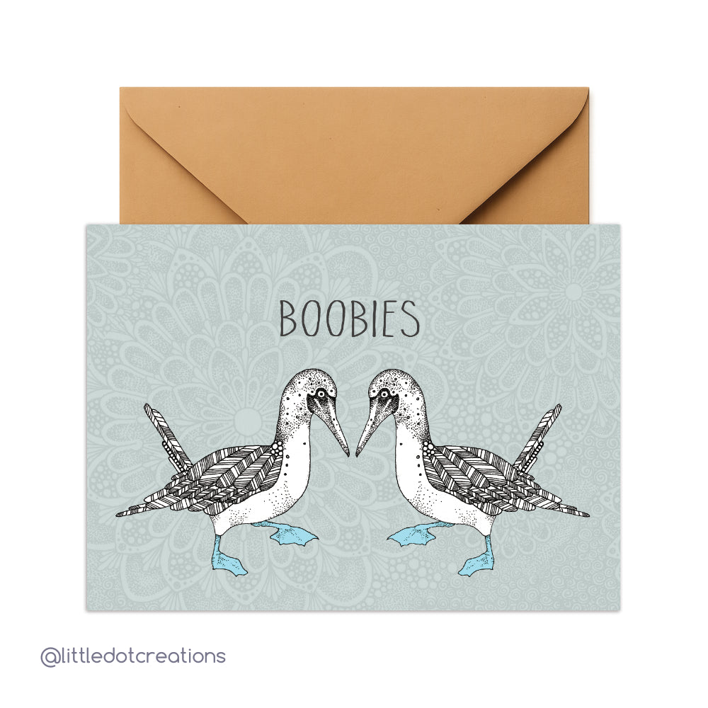 Greeting Card - Boobies