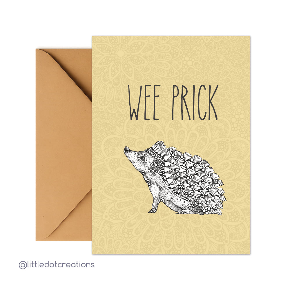 Greeting Card - Wee Prick