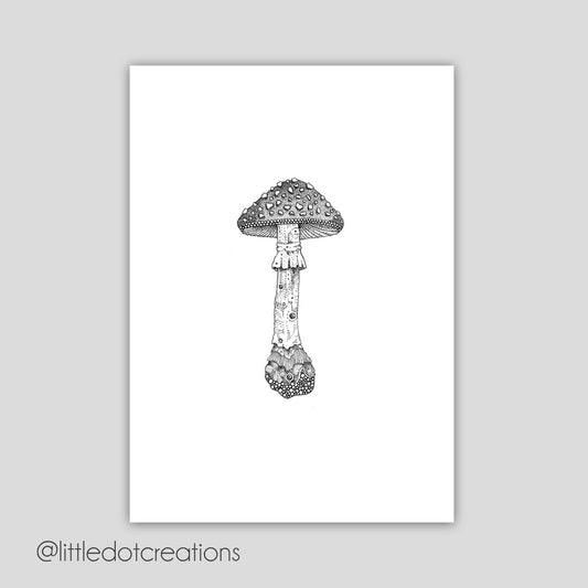 A6 Print - Fly Agaric Mushroom