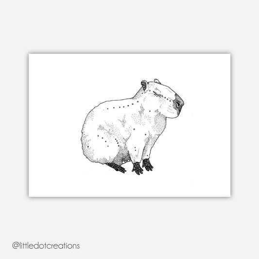 A6 Print - Capybara
