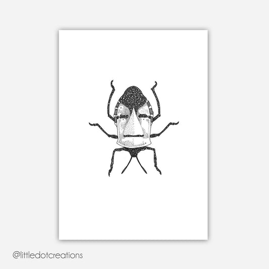A6 Print - Man Faced Stinkbug
