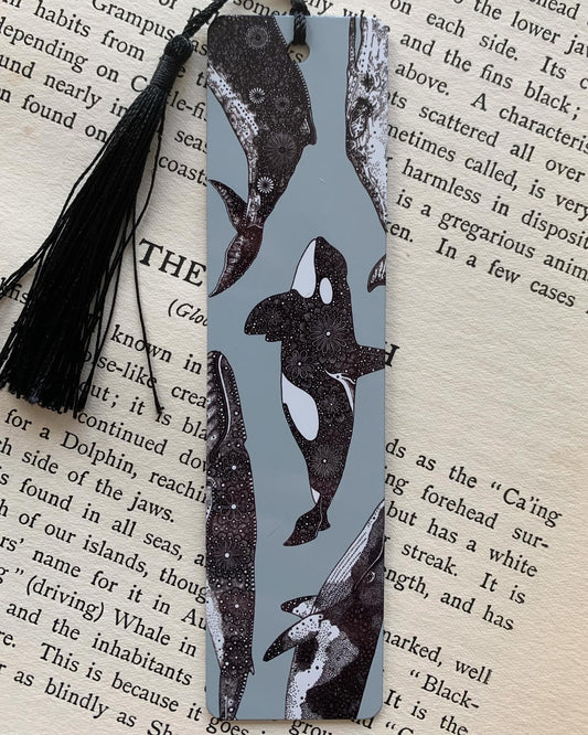 Art Bookmark - Whales