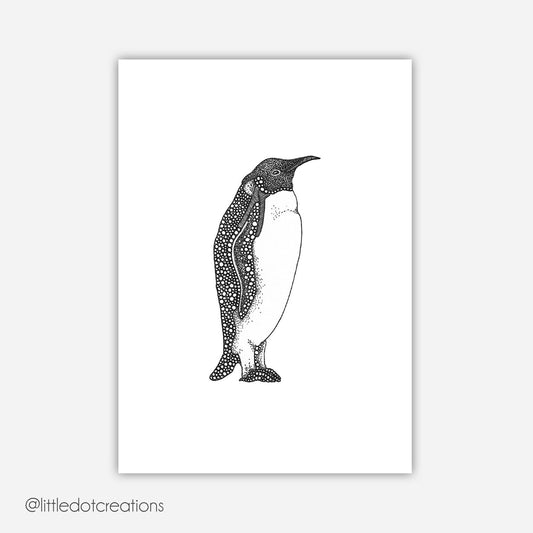 A6 Print - Emperor Penguin