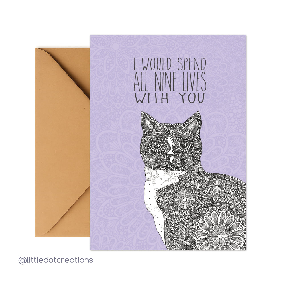 Greeting Card - All Nine Lives
