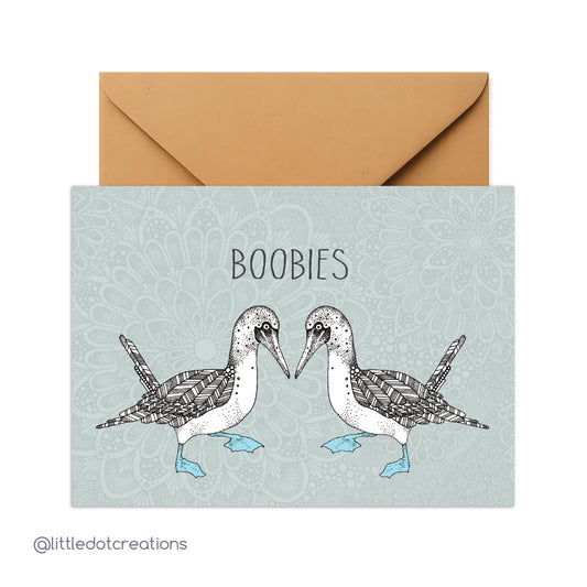 Greeting Card - Boobies