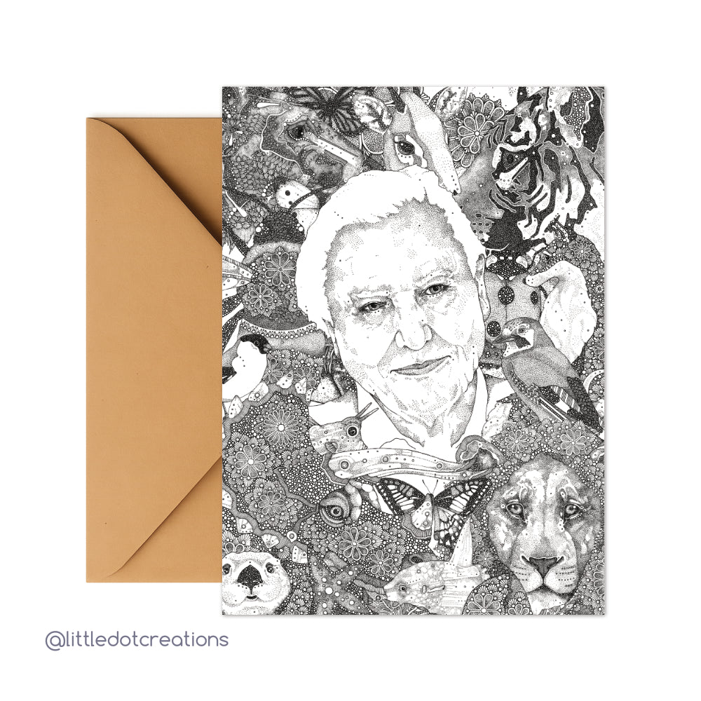 Greeting Card - David Attenborough