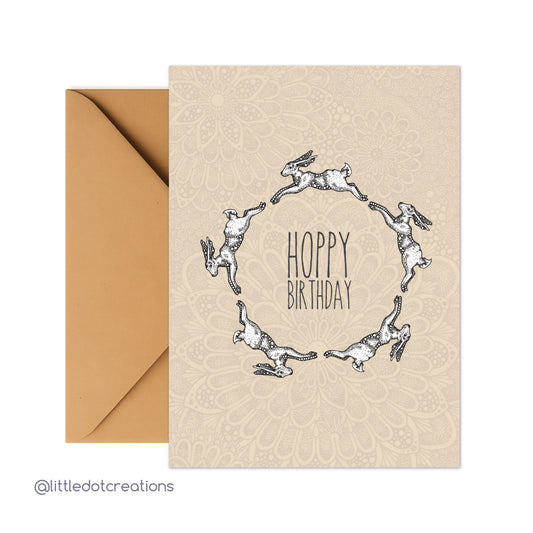 Greeting Card - Hoppy Birthday