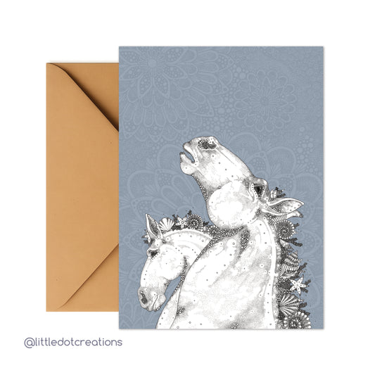 Greeting Card - Kelpies