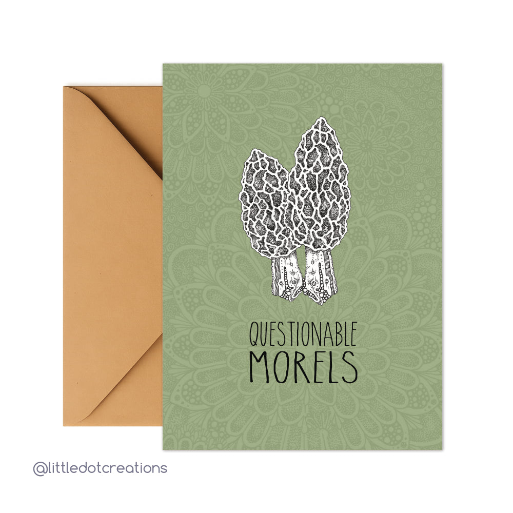 Greeting Card - Questionable Morels